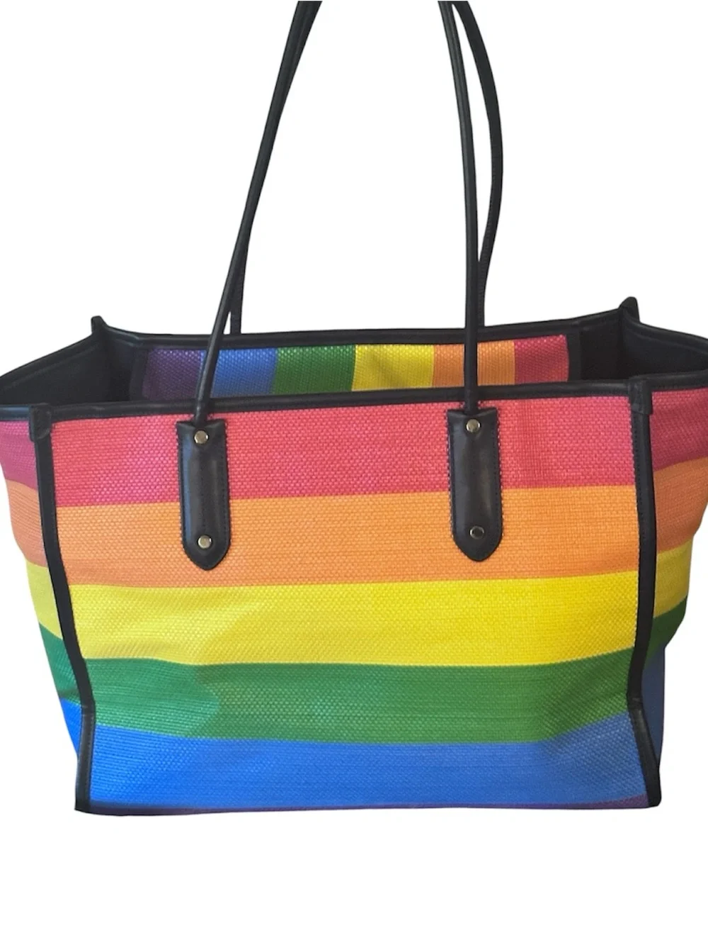 EUC - Kate Spade New York Ella Extra Large Rainbow Tote Bag,